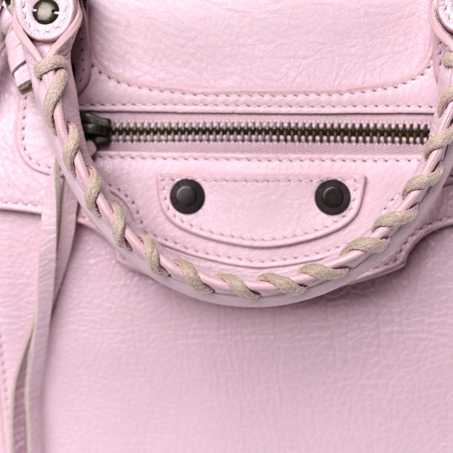 Balenciaga Agneau Classic Hardware Zip Traveler Backpack Rose Poudre Rose Petunia 15 of 17