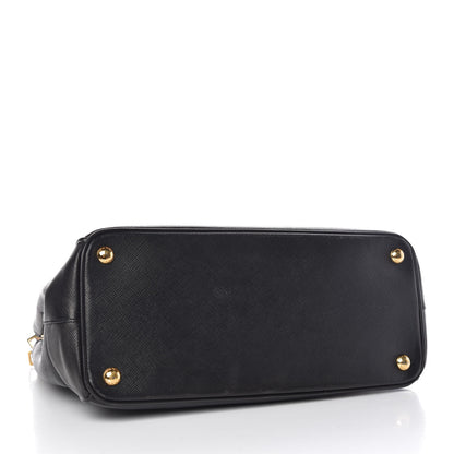 Prada Saffiano Small Galleria Double Zip Tote Black 5 of 13