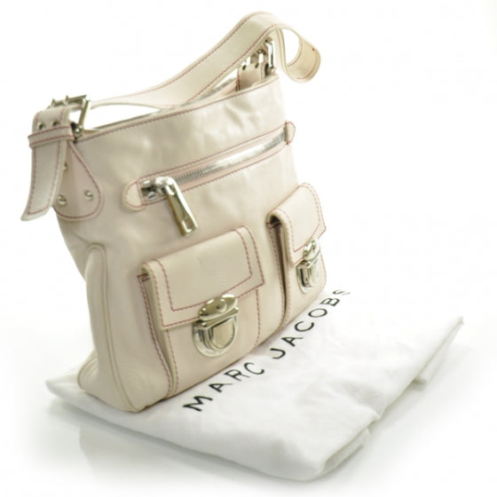 Marc Jacobs Leather Sophia Hobo Ivory 4 of 9