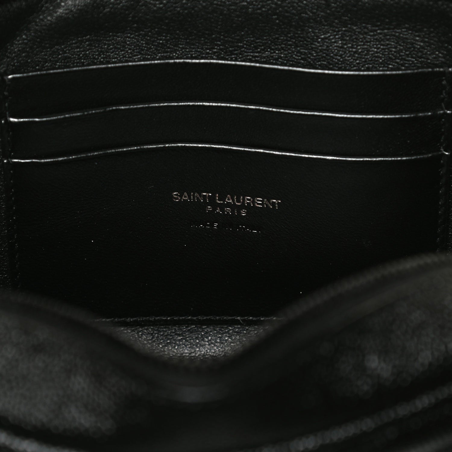 Saint Laurent Grain De Poudre Matelasse Monogram Mini Lou Camera Bag Black 6 of 12