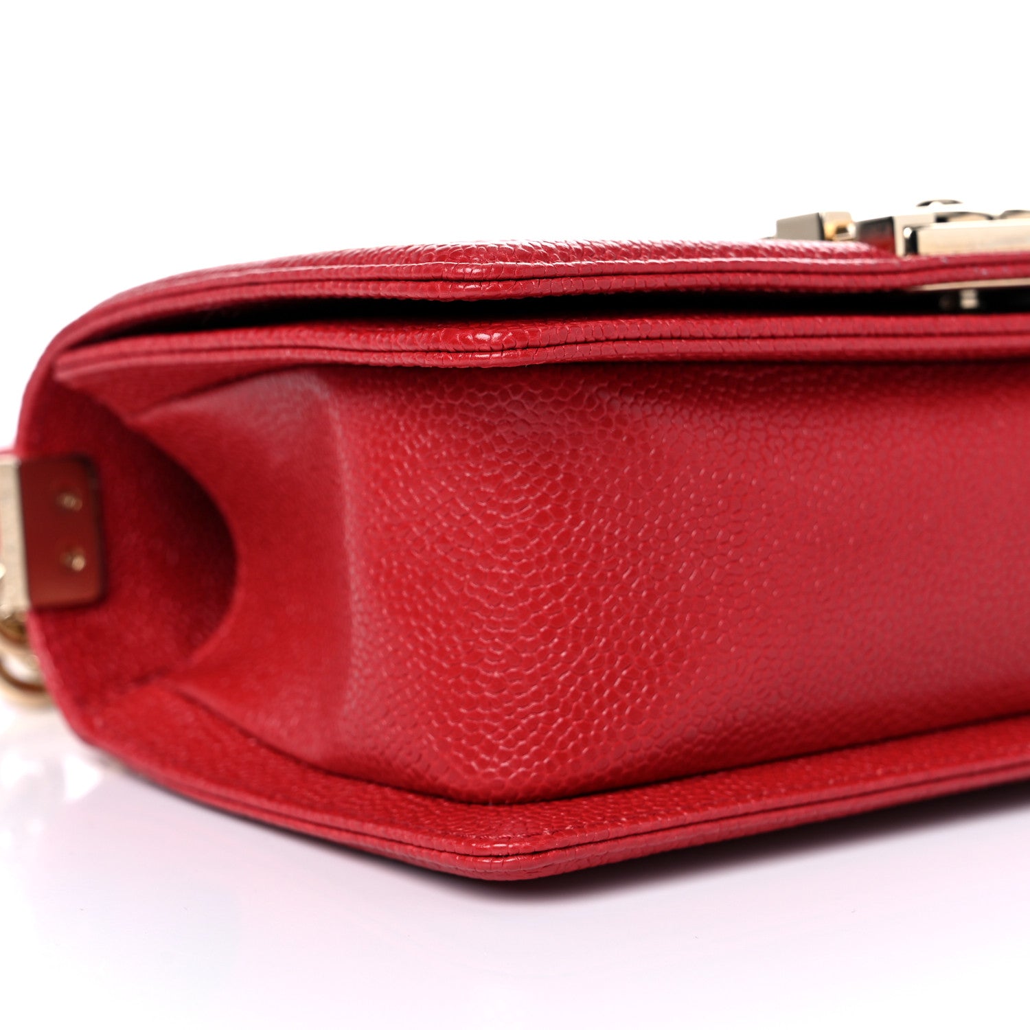 Chanel Caviar Quilted Small Boy Flap Dark Red 8 of 10