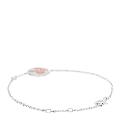 Louis Vuitton 18K White Gold Diamond Pink Opal Color Blossom BB Sun Bracelet 2 of 4