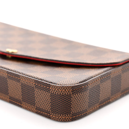 Louis Vuitton Damier Ebene Pochette Felicie Chain Wallet 10 of 10