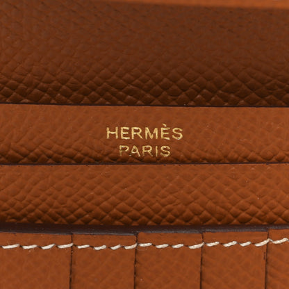 Hermes Epsom Bearn Compact Wallet Gold 6 of 8