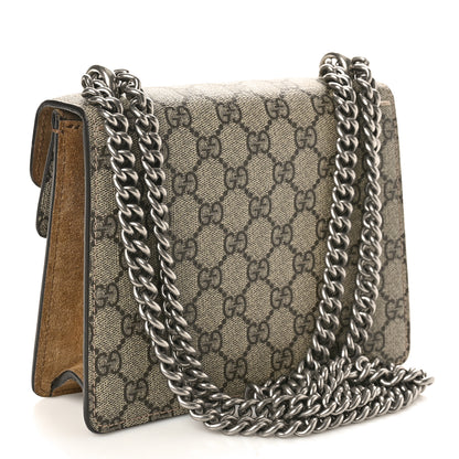 Gucci GG Supreme Monogram Mini Dionysus Shoulder Bag Taupe 3 of 12