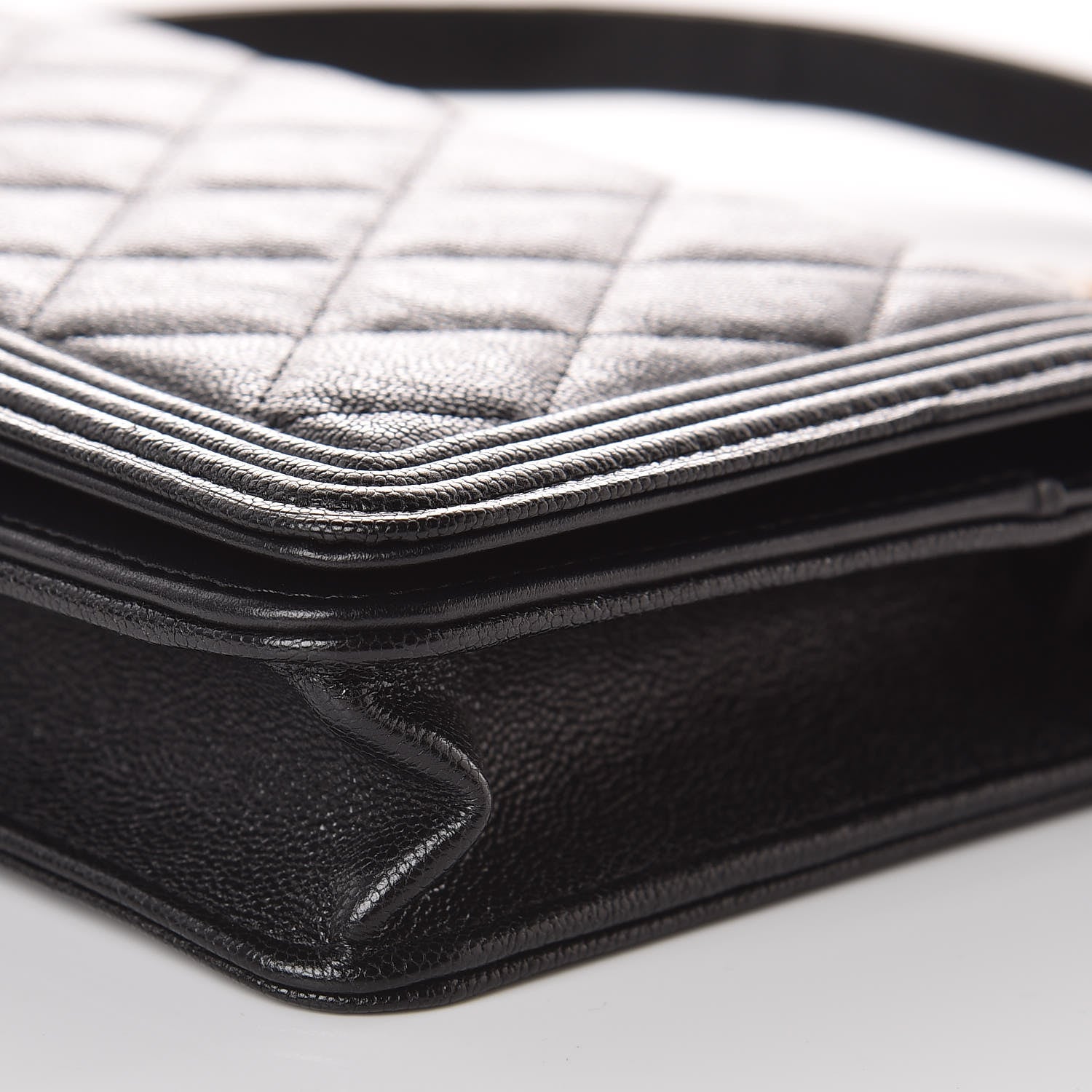 Chanel Caviar Quilted Boy Wallet On Chain WOC Black 13 of 13