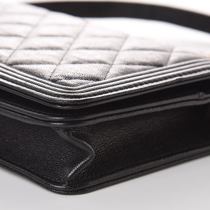 Chanel Caviar Quilted Boy Wallet On Chain WOC Black 13 of 13