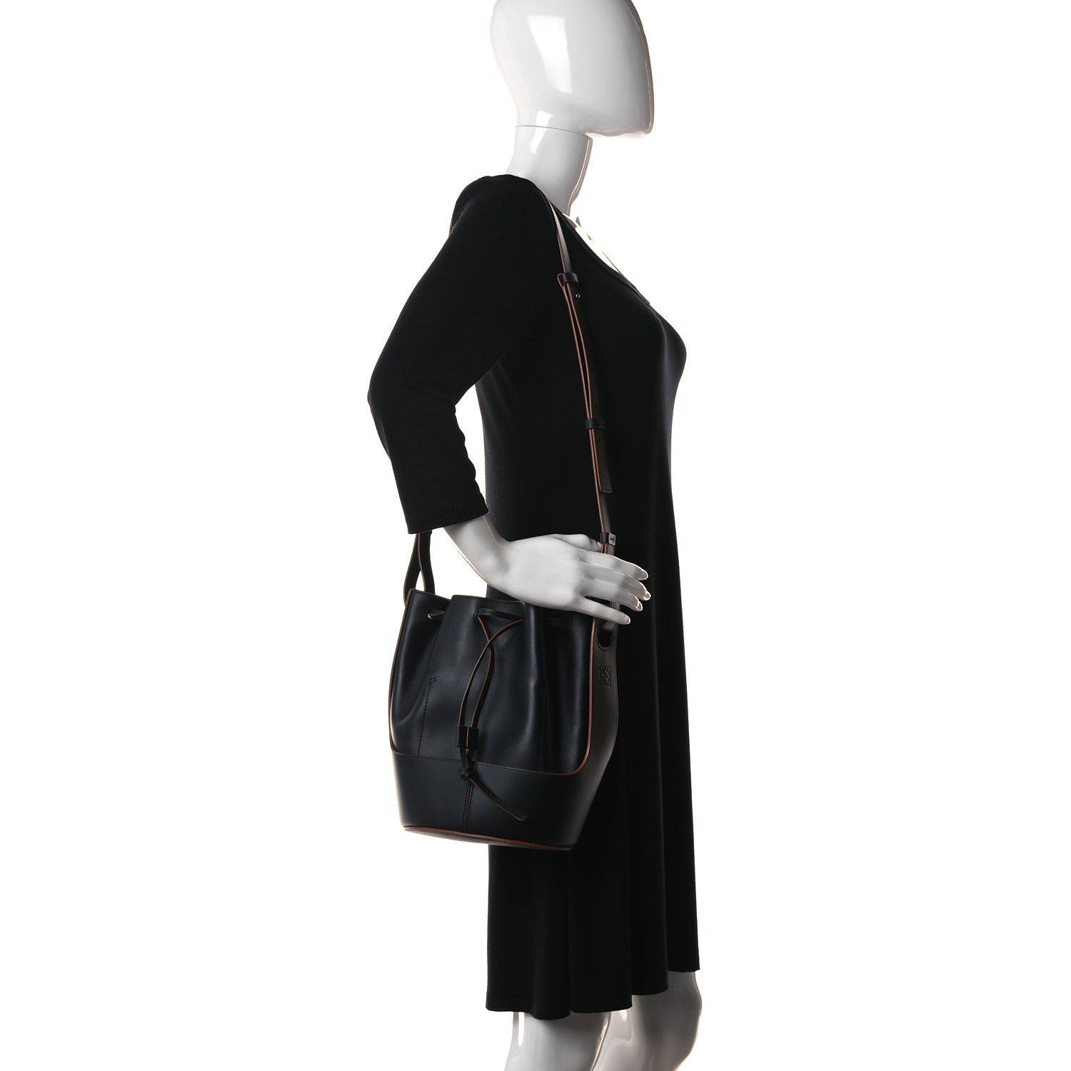 Loewe Nappa Calfskin Small Balloon Bag Black 2 of 14