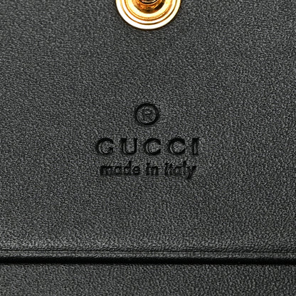 Gucci Calfskin Diagonal GG Card Case Black 6 of 7
