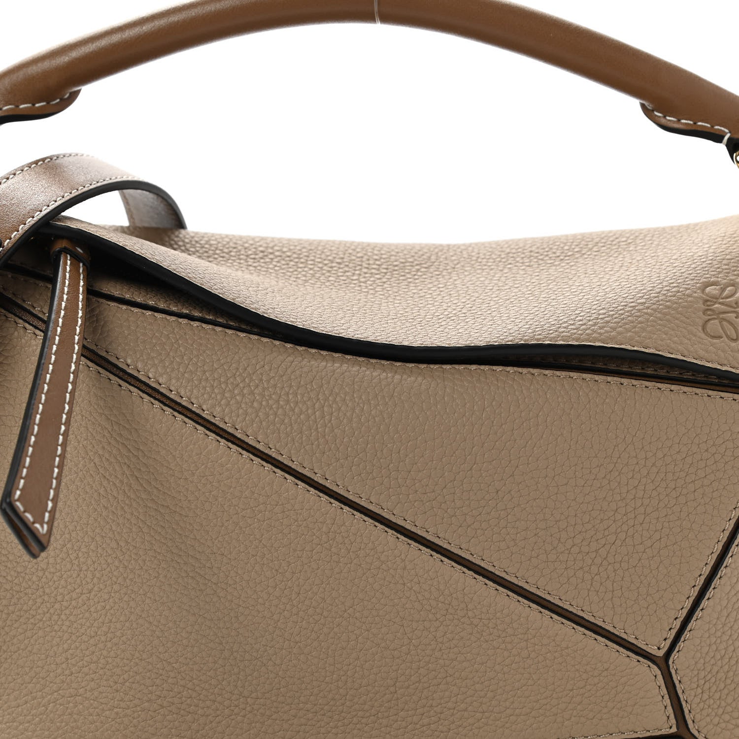 Loewe Grained Calfskin Small Puzzle Bag Sand Mink 9 of 12