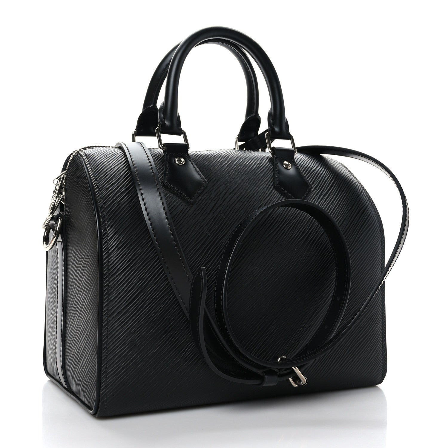 Louis Vuitton Epi Speedy Bandouliere 25 Black 3 of 11