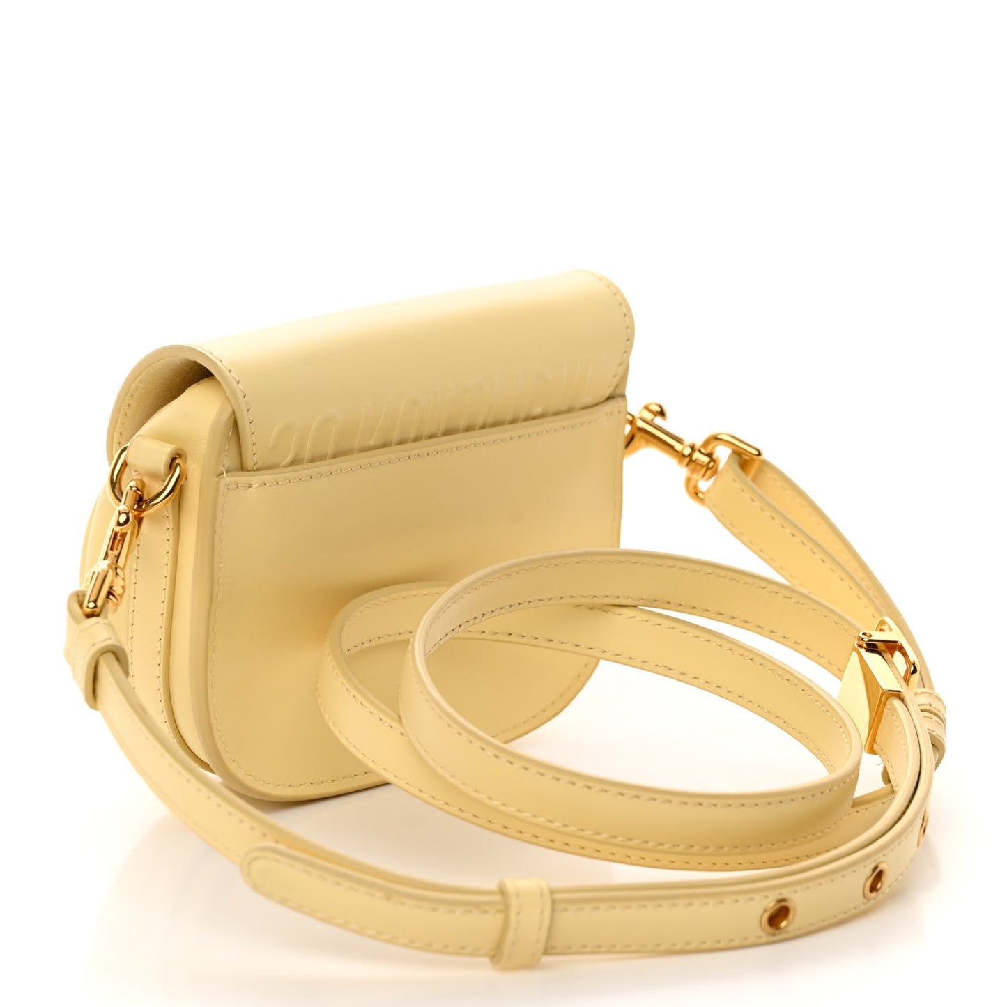 Box Calfskin Micro Bobby Flap Pale Yellow