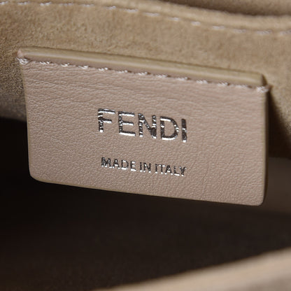 Fendi Shearling Calfskin Macro FF 1974 Diagonal Mania Kan I Shoulder Bag Multicolor 7 of 9