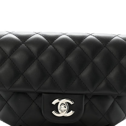 Chanel Calfskin Quilted CC Uniform Flap Belt Bag Black 10 of 16