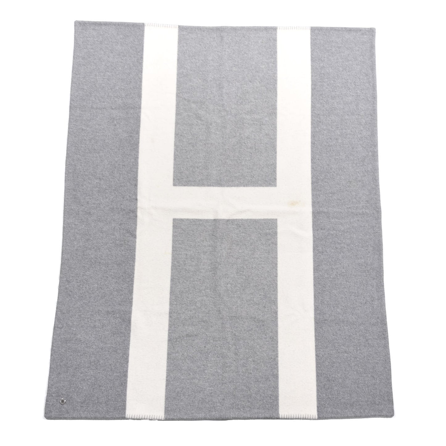 Wool Cashmere Avoine Blanket Craie Gris