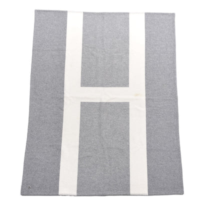 Hermes Wool Cashmere Avoine Blanket Craie Gris 1 of 4