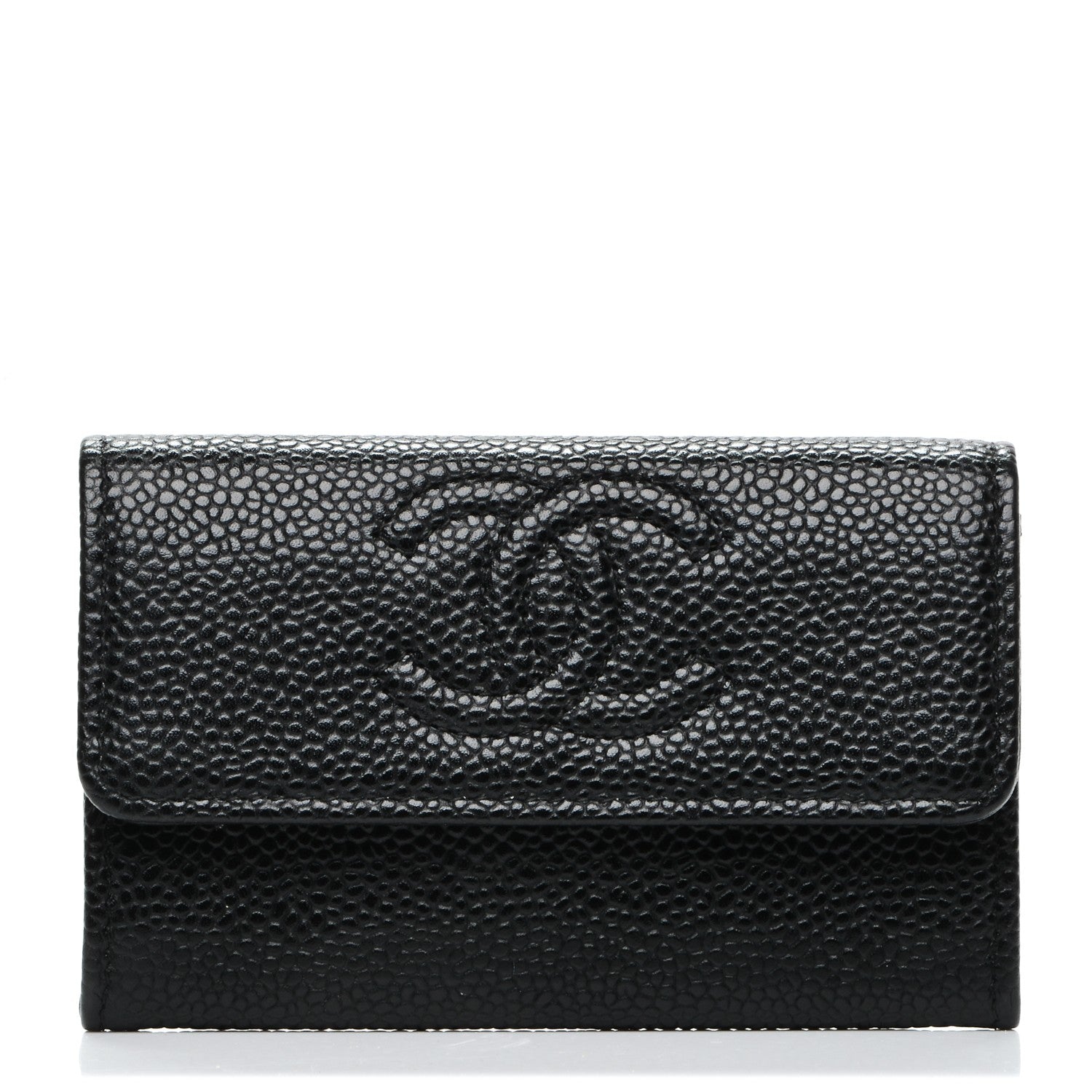 Chanel Caviar Timeless CC Flap Card Holder Black 1 of 8