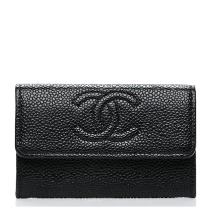 Chanel Caviar Timeless CC Flap Card Holder Black 1 of 8
