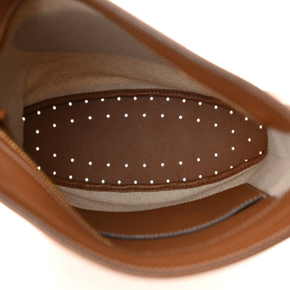 Delvaux Linen Canvas Supple Calfskin Pin Daily Surpique Bucket Naturel 5 of 9