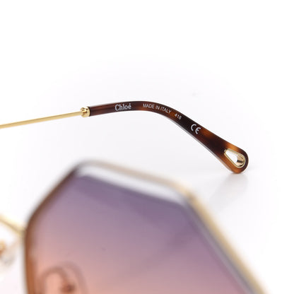 Chloe Poppy Geometric Sunglasses CE132S Havana Brown 4 of 7