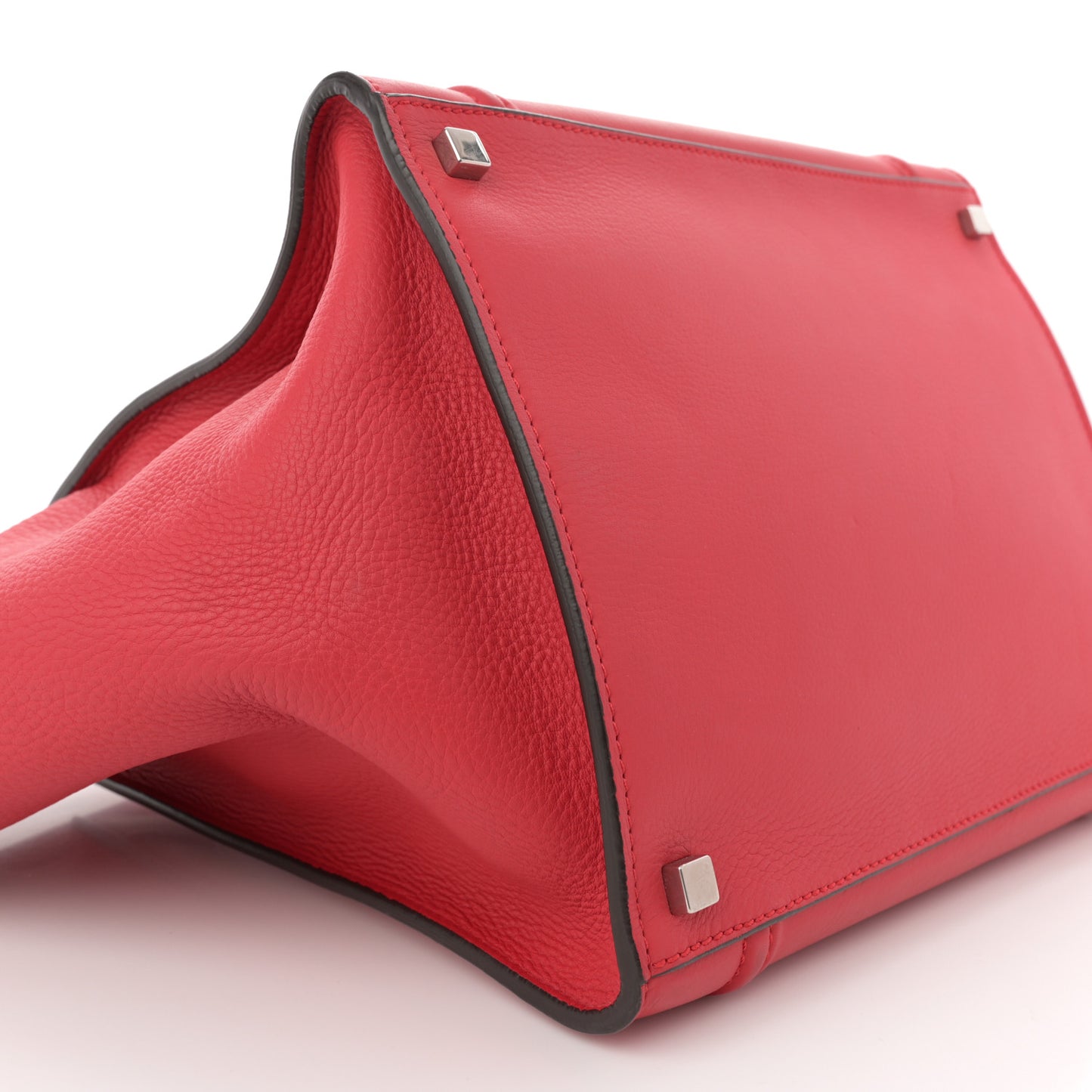 Grained Baby Calfskin Medium Phantom Luggage Vermillion