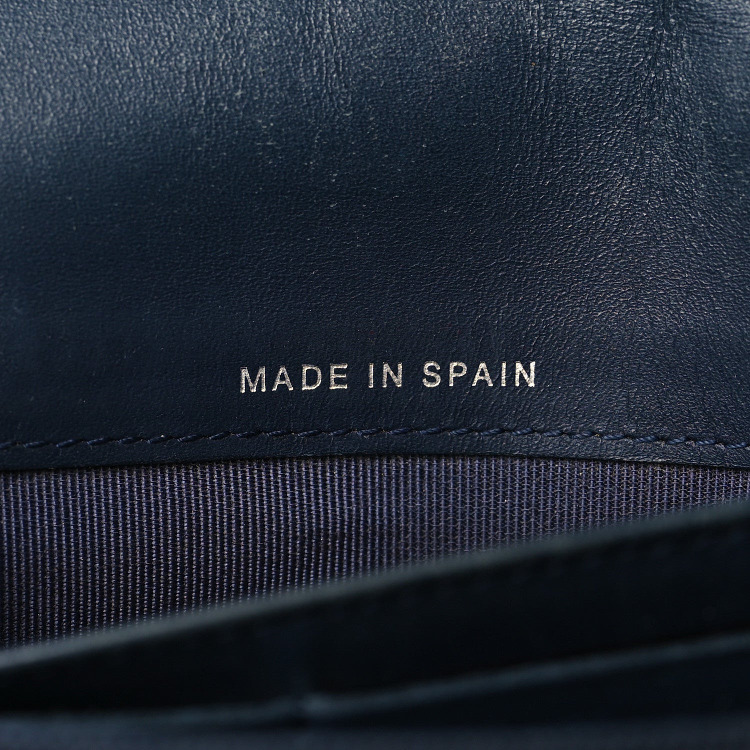 Chanel Patent Quilted Large Flap Wallet Navy 7 of 10