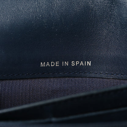 Chanel Patent Quilted Large Flap Wallet Navy 7 of 10