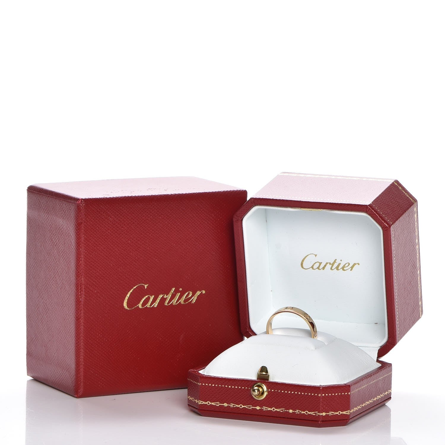Cartier 18K Yellow Gold 3.5mm LOVE Wedding Band Ring 56 7.5 5 of 5
