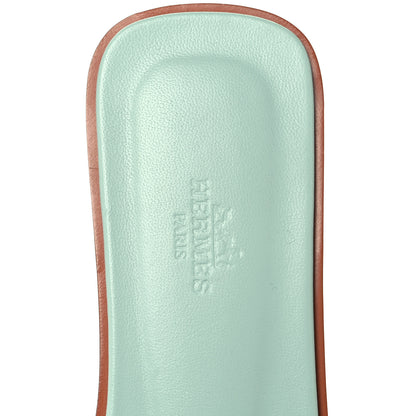 Hermes Suede Goatskin Oran Sandals 39.5 Rose Sorbet 5 of 9