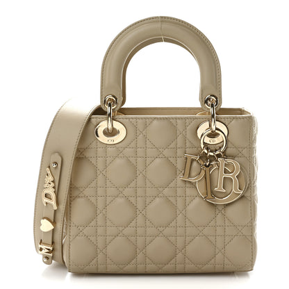 Christian Dior Lambskin Cannage Small My ABCDior Lady Dior Corda 1 of 10