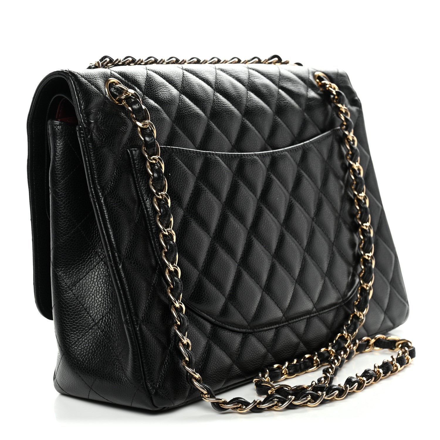 Chanel Caviar Quilted Maxi Double Flap Black 3 of 12