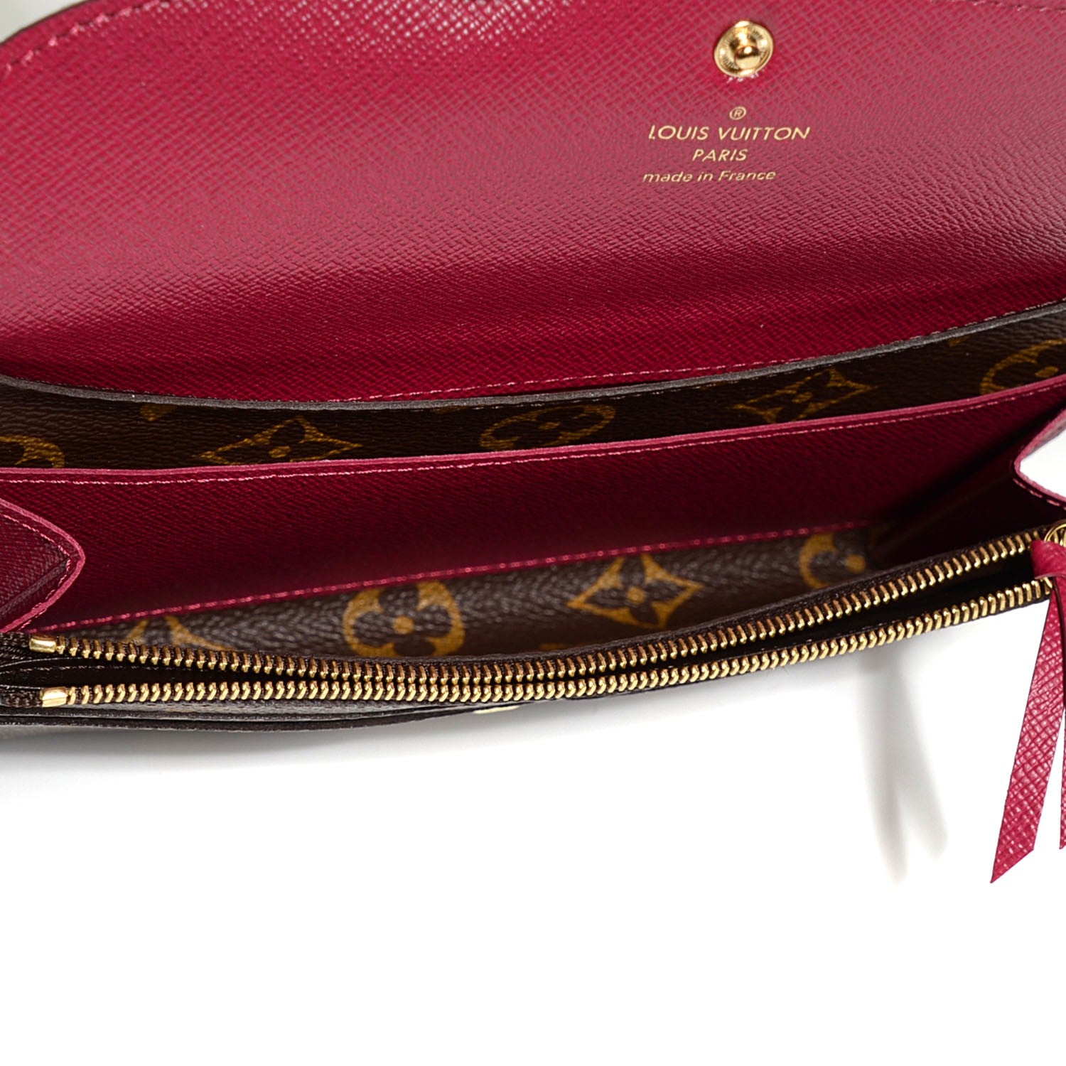 Louis Vuitton Monogram Emilie Wallet Fuchsia 6 of 8