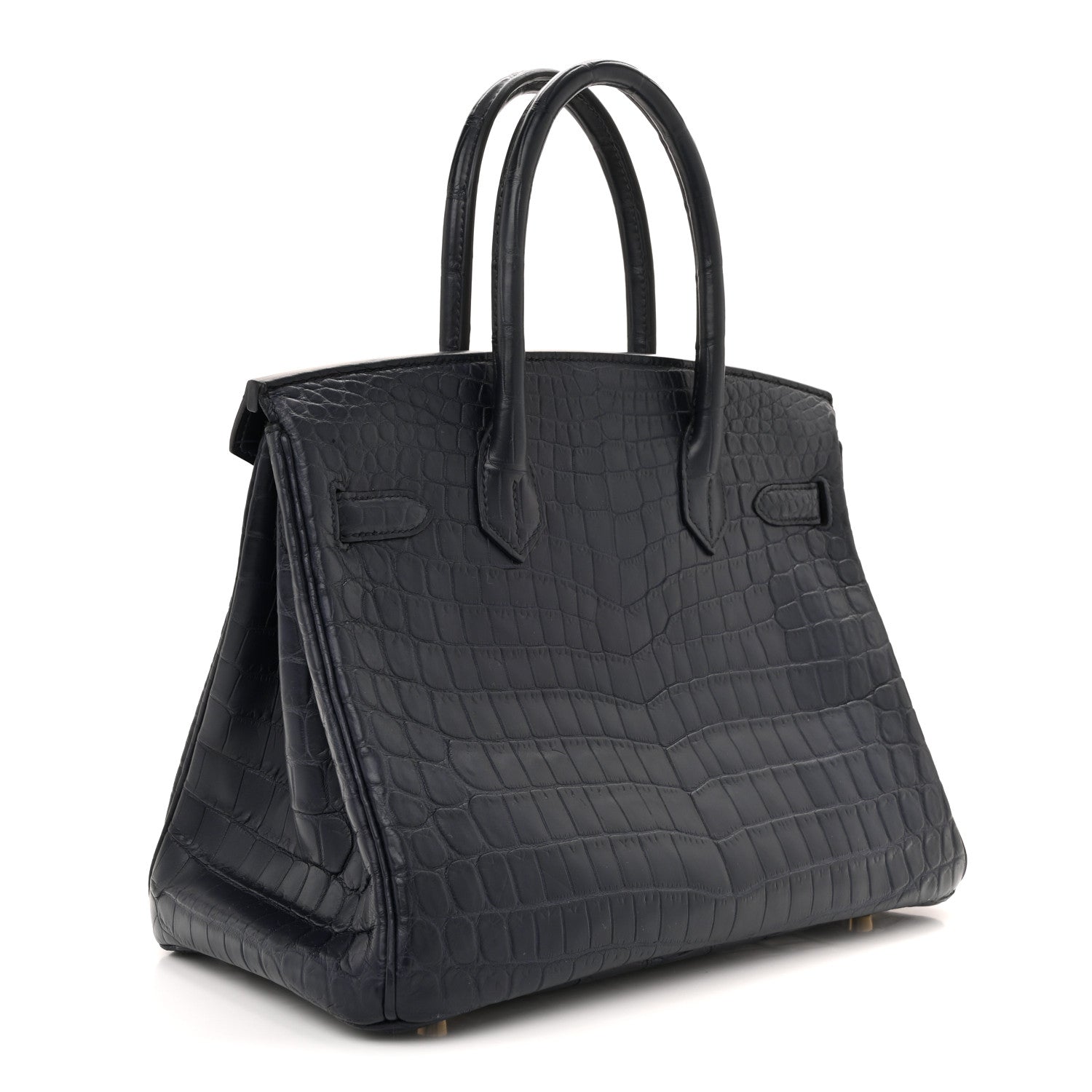 Hermes Matte Niloticus Crocodile Birkin 30 Bleu Indigo 3 of 11