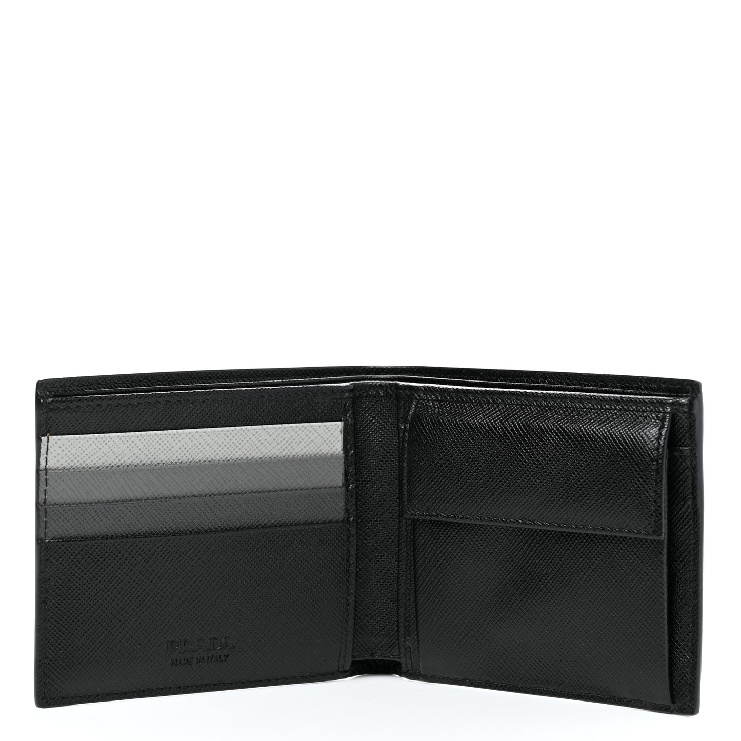 Saffiano Bi-Fold Wallet Black