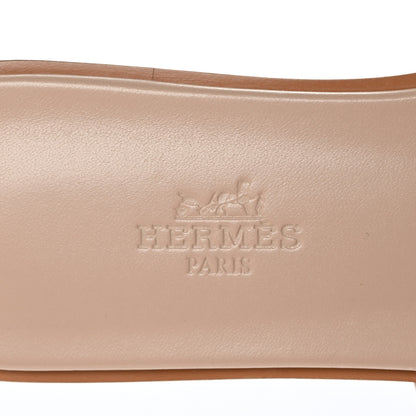 Hermes Box Calfskin Oran Sandals 36 Bois De Santal 7 of 9