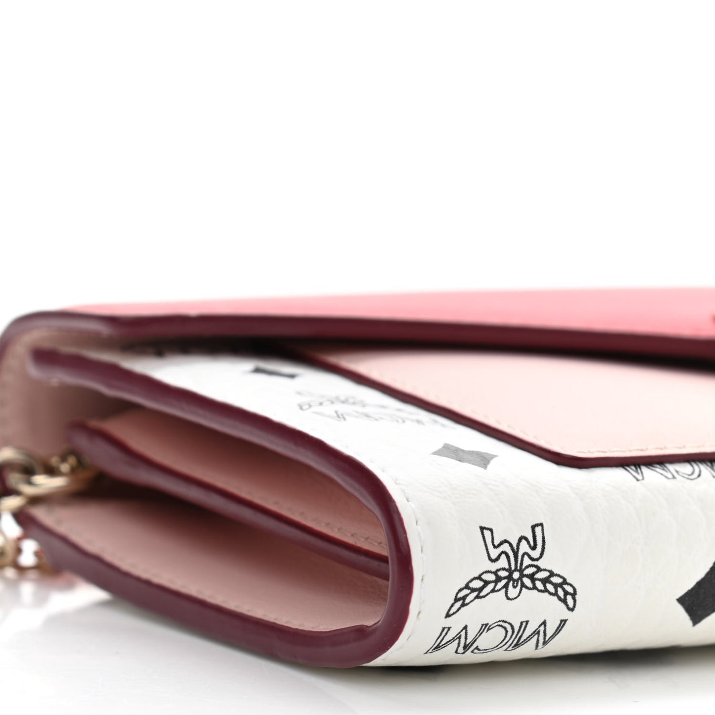 Visetos Large Patricia Wallet On Chain Block Pink