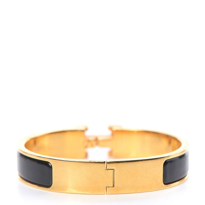 Hermes Enamel Narrow Clic Clac H Bracelet PM Black 3 of 6