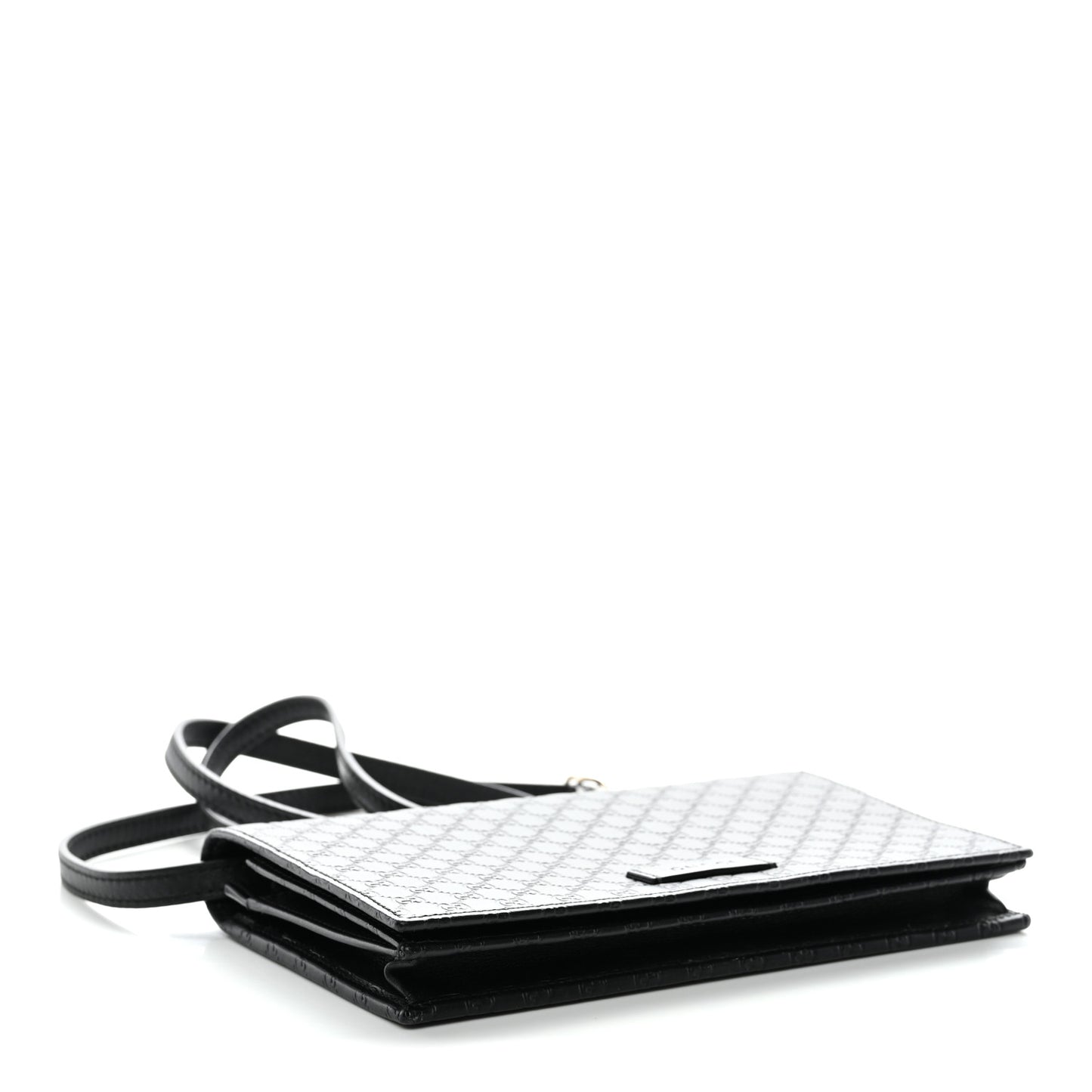 Soft Microguccissima Crossbody Wallet Black