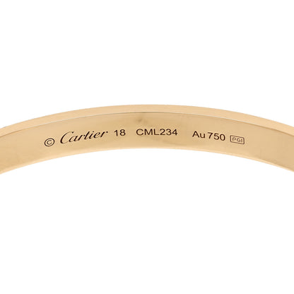 Cartier 18K Yellow Gold LOVE Cuff Bracelet 18 3 of 4