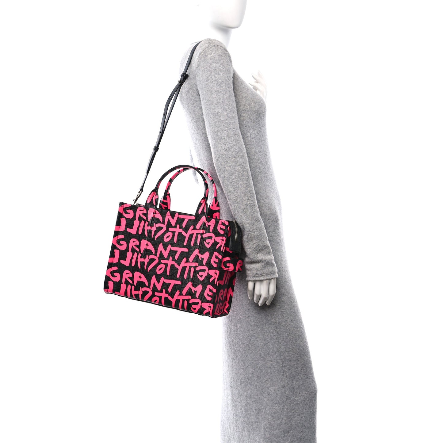 X STEPHEN SPROUSE Grained Calfskin Medium The Tote Bag Pink
