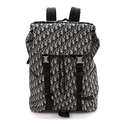 Christian Dior Oblique Explorer Backpack Blue Black 1 of 9
