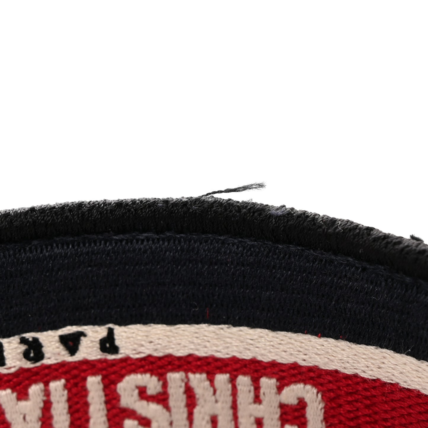 Velvet Cannage Headband Black Red