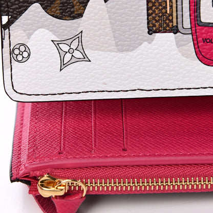 Louis Vuitton Monogram 2019 Christmas Animation Victorine Wallet Fuchsia 7 of 8