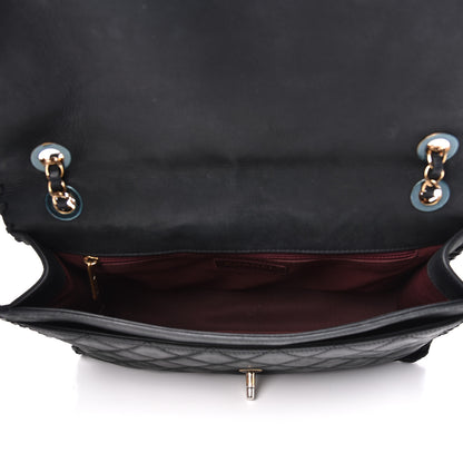 Chanel Suede Calfskin Jumbo Happy Stitch Flap Black 4 of 19