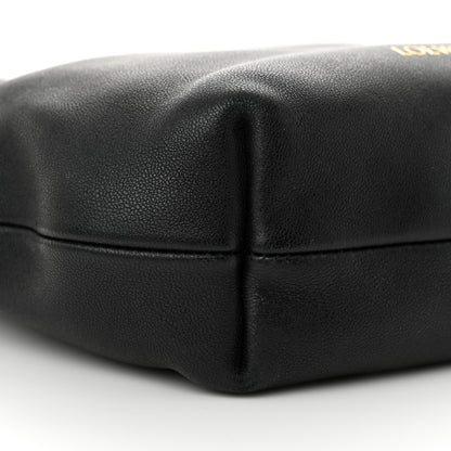 Loewe Mellow Nappa Donut Chain Mini Flamenco Knot Clutch Black 9 of 11