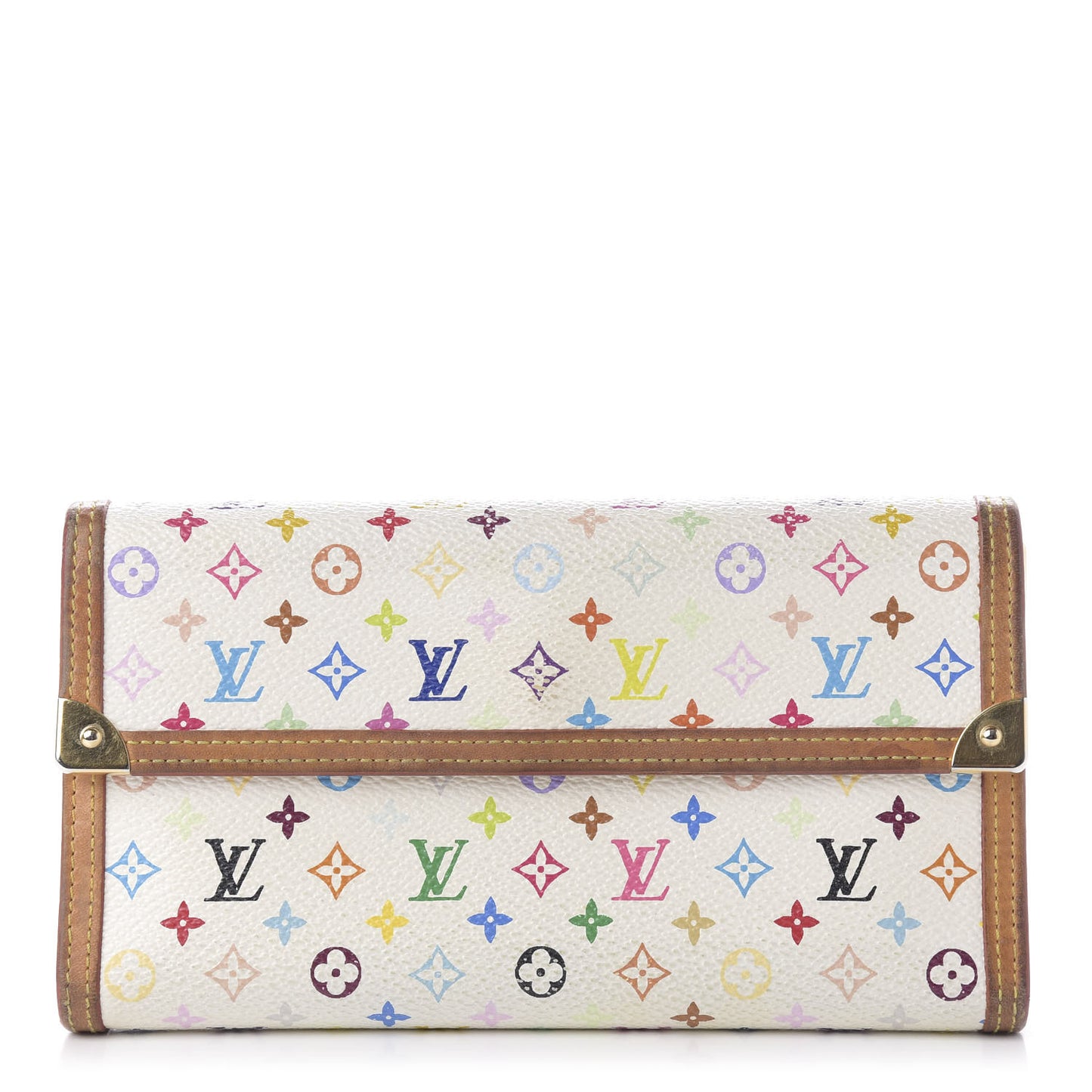 Monogram Multicolor Porte Tresor International Wallet White