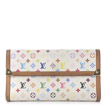 Louis Vuitton Monogram Multicolor Porte Tresor International Wallet White 1 of 10