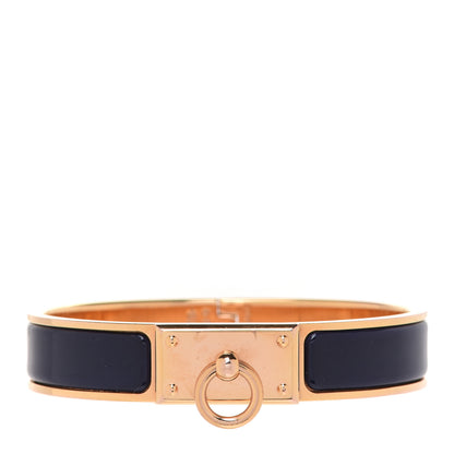 Hermes Enamel Clic Anneau Bracelet PM Bleu Indigo 1 of 6