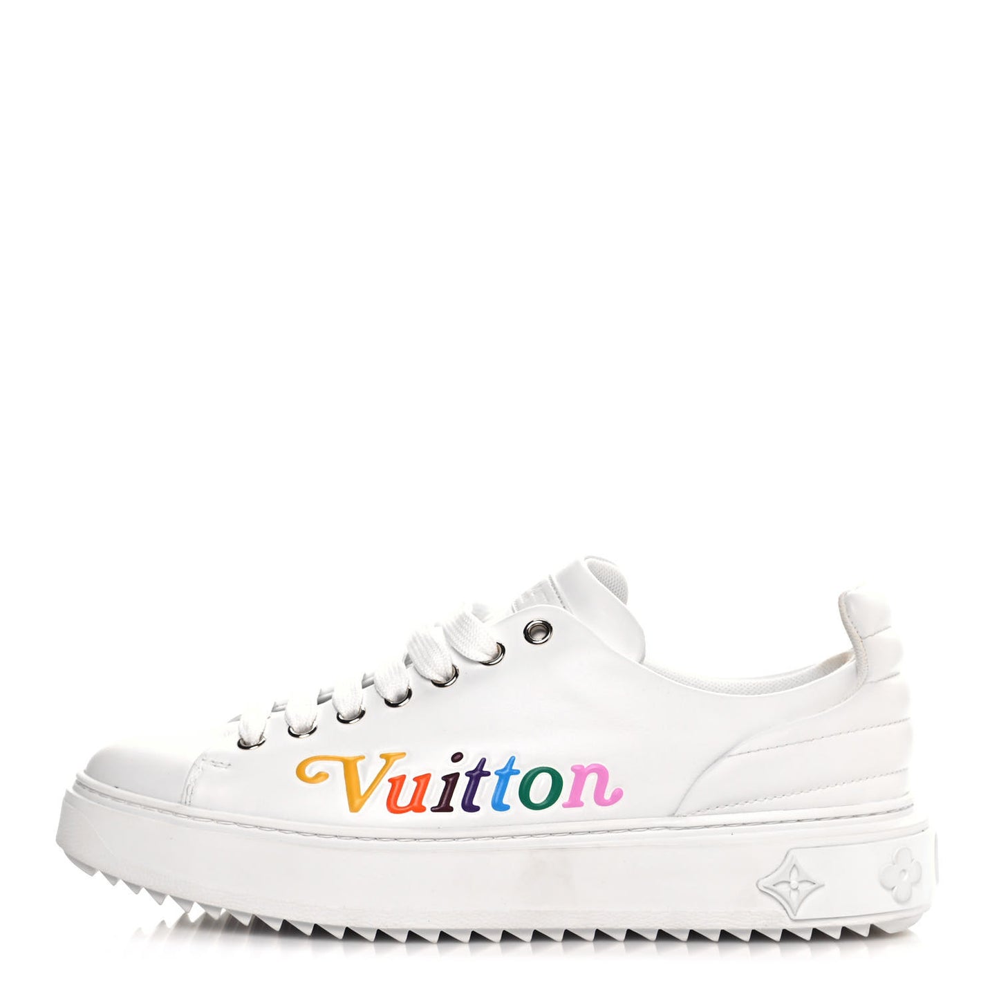 Calfskin Time Out New Wave Sneakers 40 White