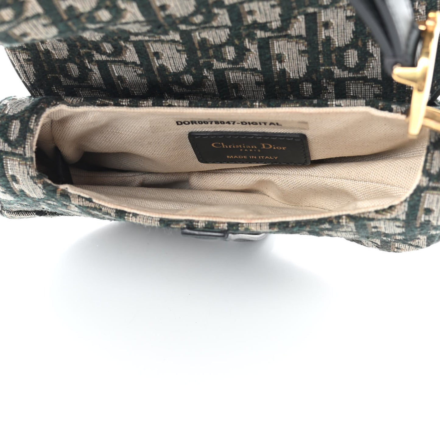 Oblique Mini Saddle Bag Green